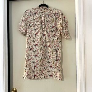 French connection denim cotton bird‎ dress